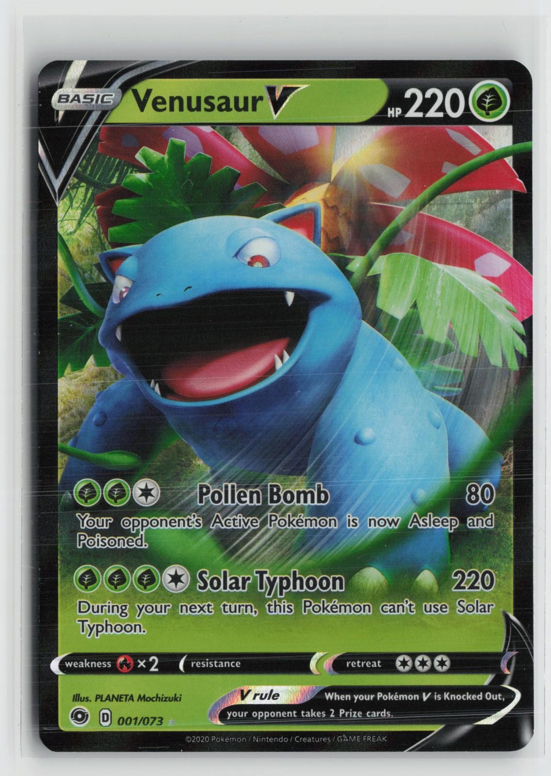 Venusaur V 001/073 Holo V Rare Champion's Path Pokemon NM