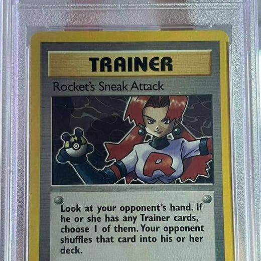 Rocket's Sneak Attack 72 1st Edition Rocket Pokemon PSA 90