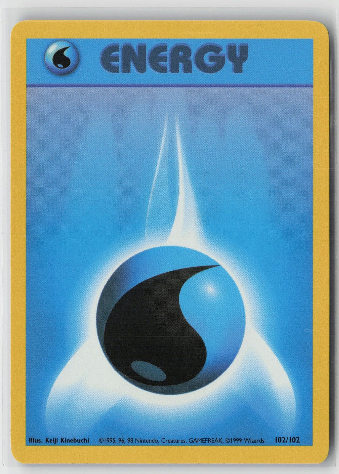 Water Energy 102/102 Base Set Pokemon NM