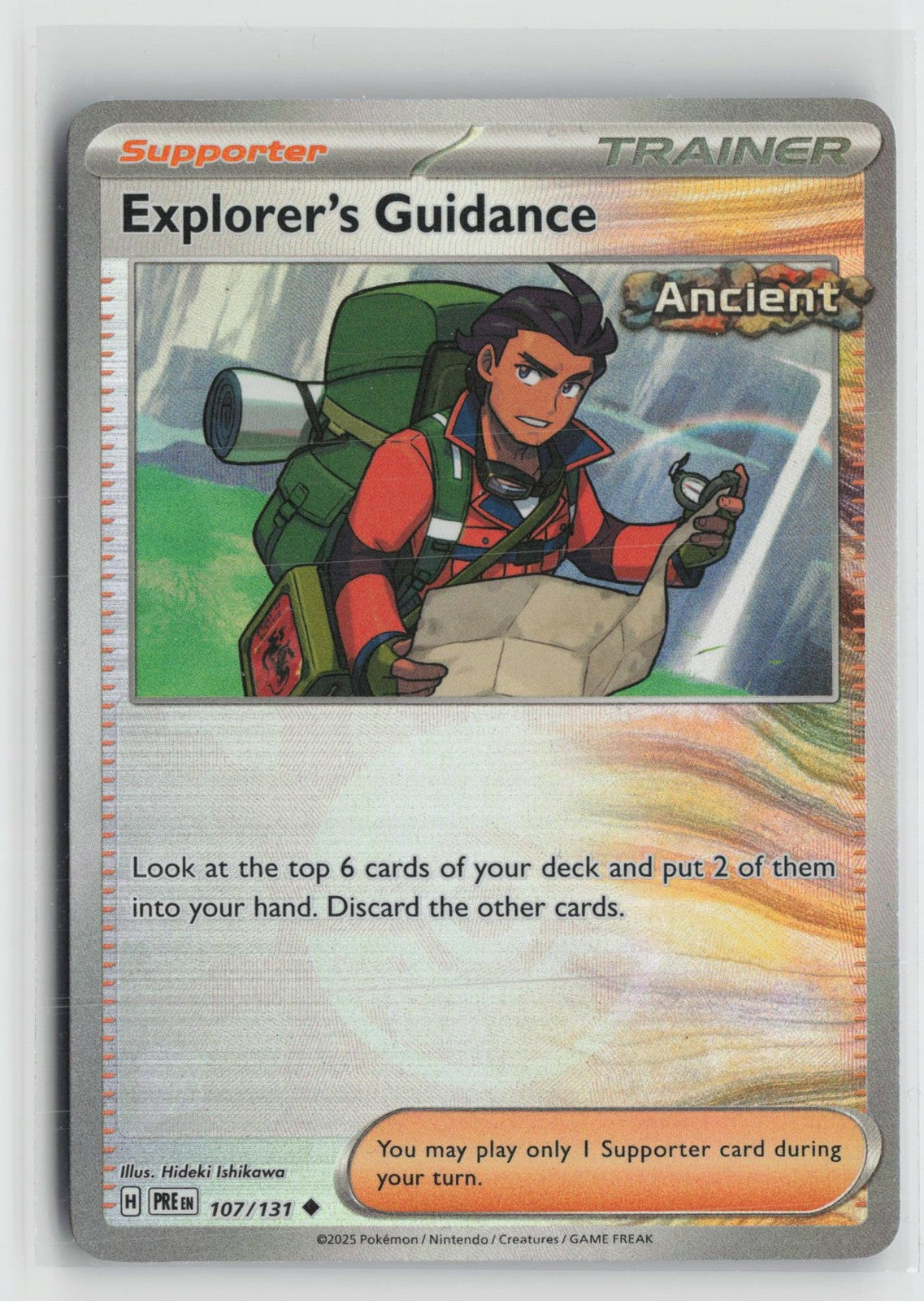 Poke Ball Explorer's Guidance 107/131 Prismatic Evolutions Pokemon NM