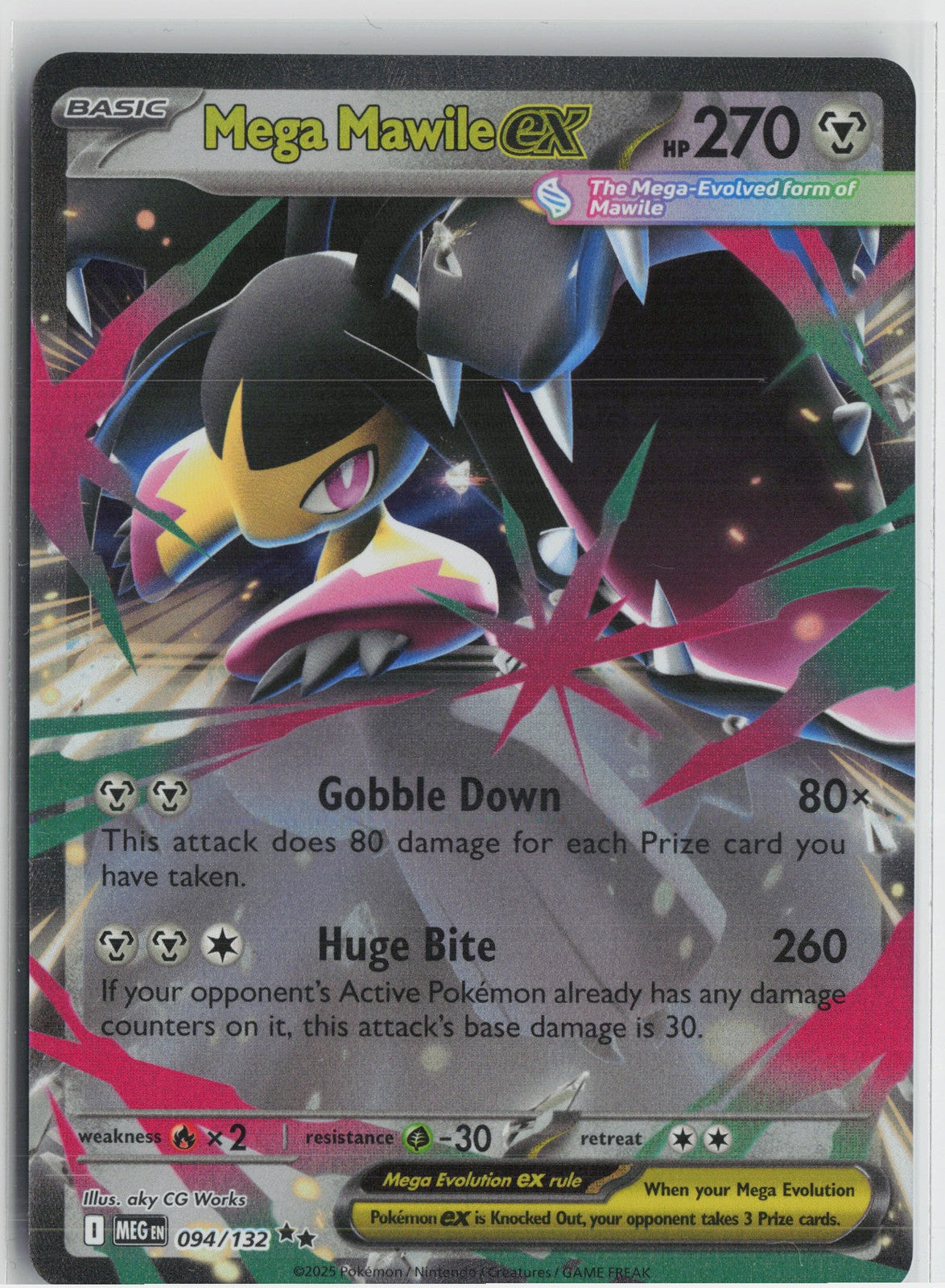 Mega Mawile ex - Double Rare ME01: Mega Evolution 094/132 NM