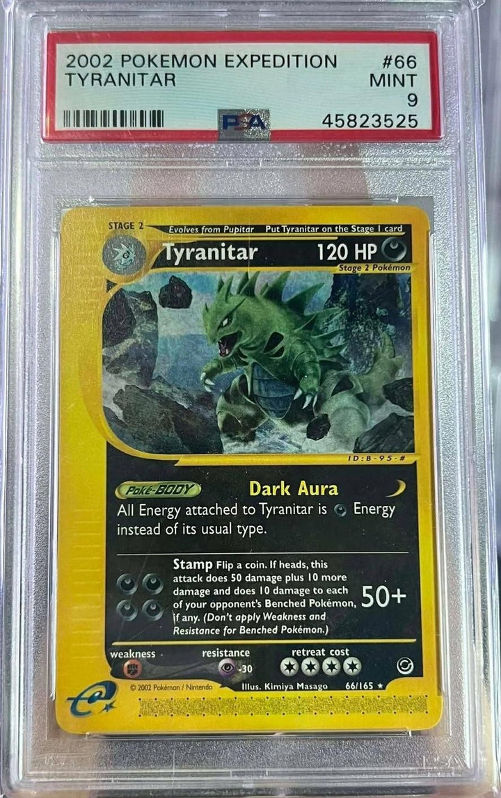 Tyranitar 66/165 Expedition Pokemon PSA 90
