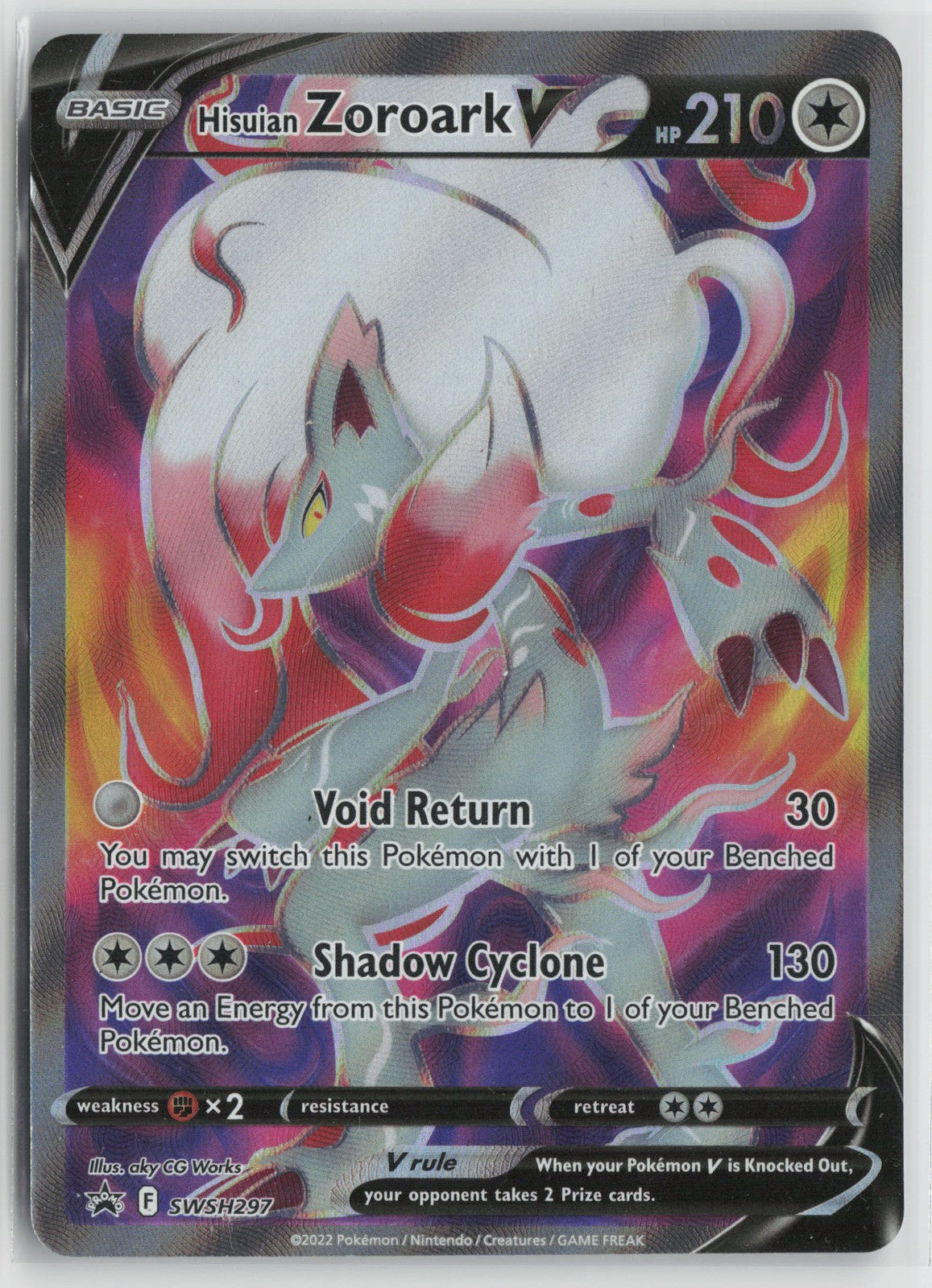 Hisuian Zoroark V - Promo SWSH: Sword & Shield Promo Cards SWSH297 NM