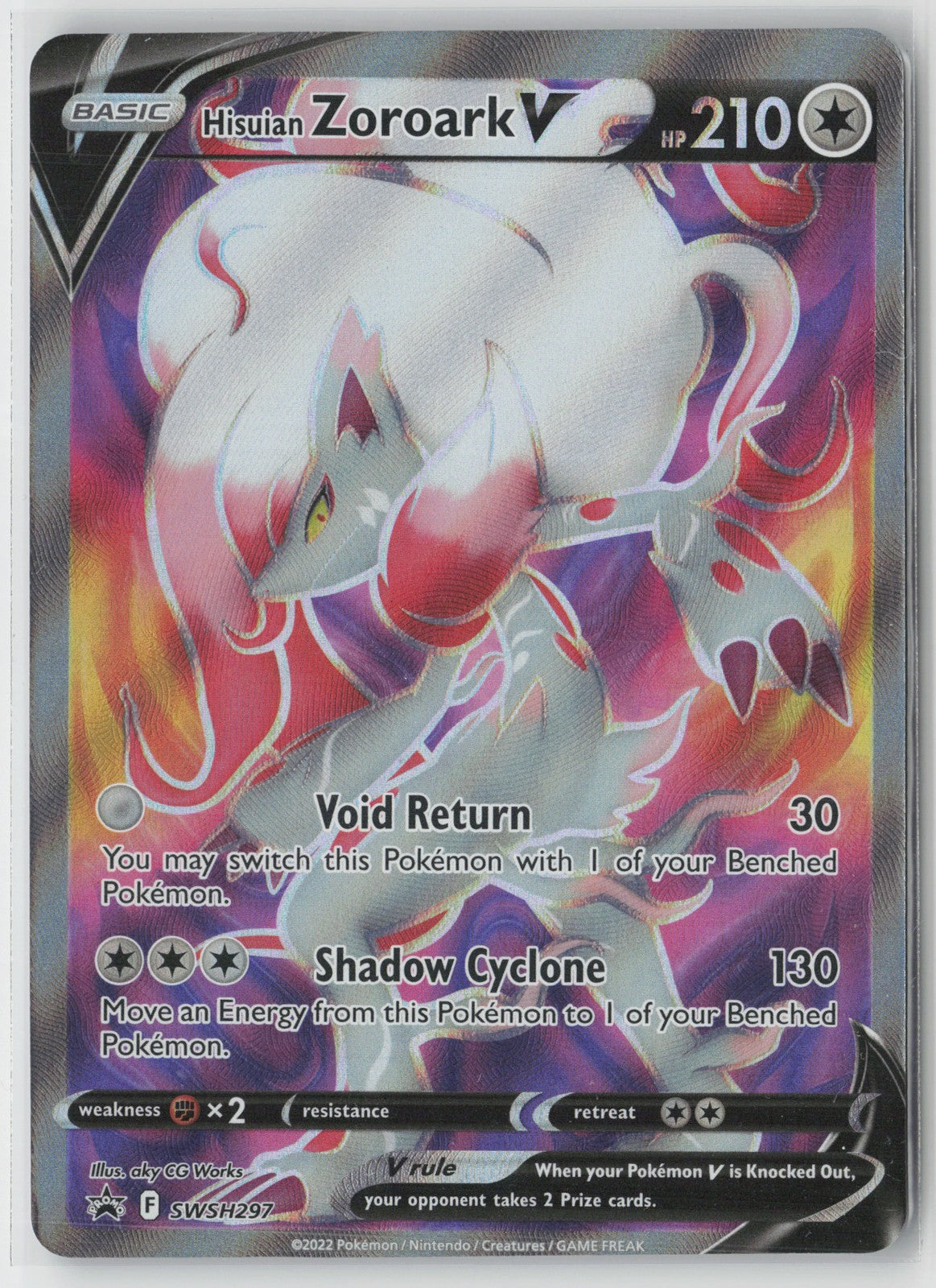 Hisuian Zoroark V - Promo SWSH: Sword & Shield Promo Cards SWSH297 NM