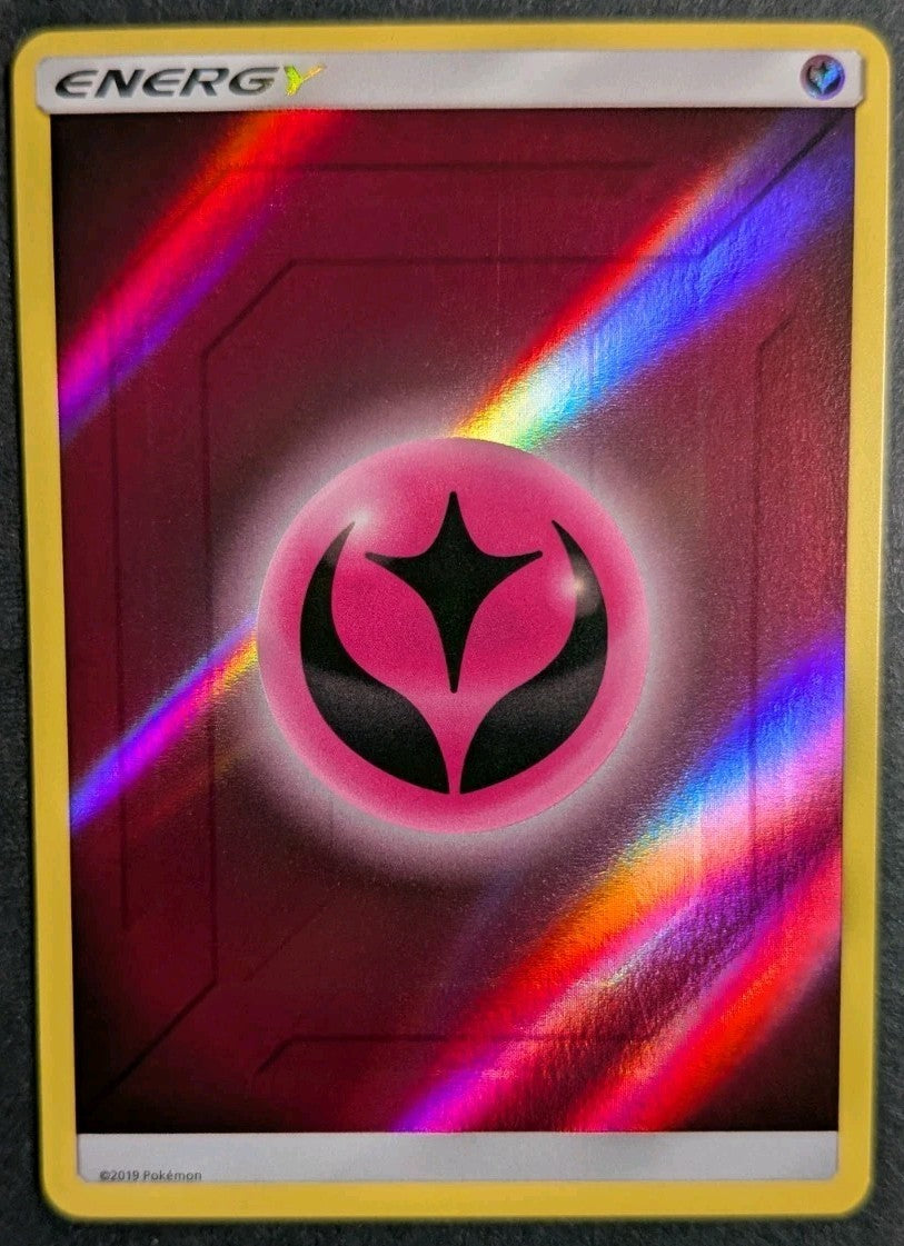 Fairy Energy Card Pokemon TCG Sun & Moon Hidden Fates Reverse Holofoil 2019