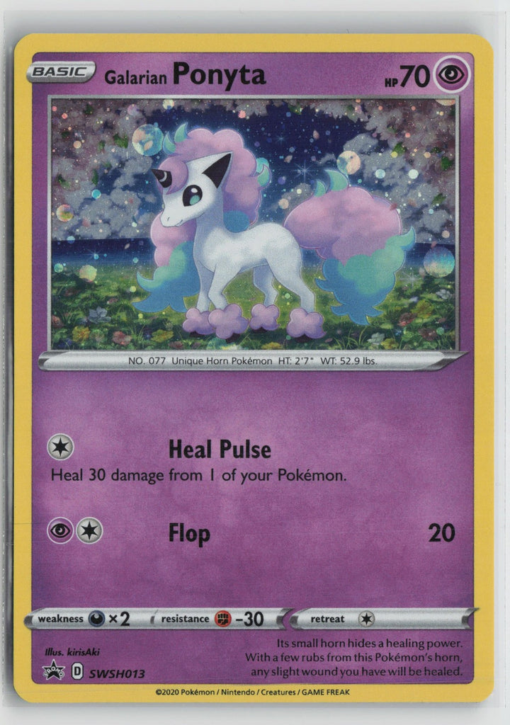 Galarian Ponyta SWSH013 Promo SWSH Black Star Pokemon NM0