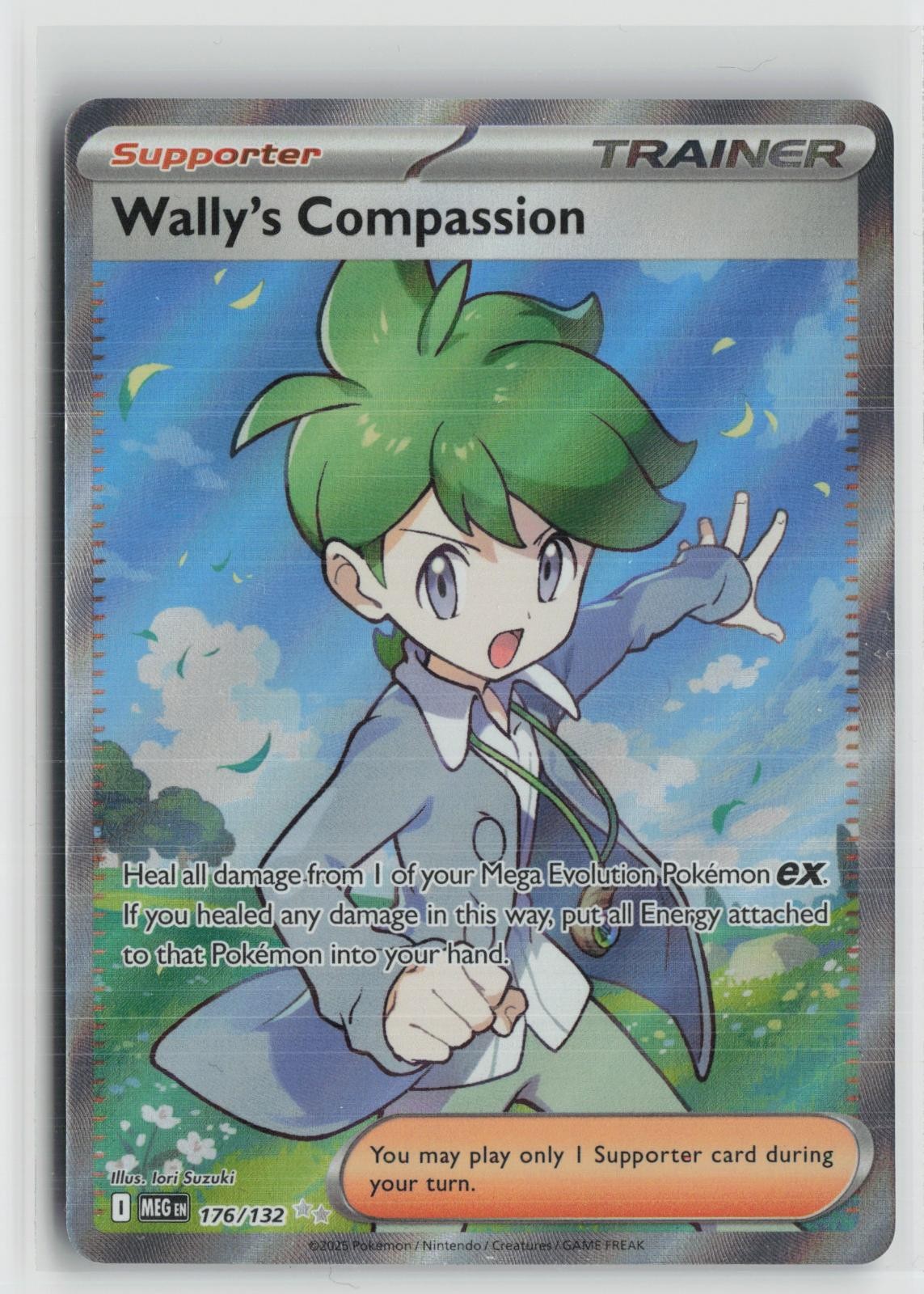 Wally's Compassion 176/132 Ultra Rare Mega Evolution Pokemon NM