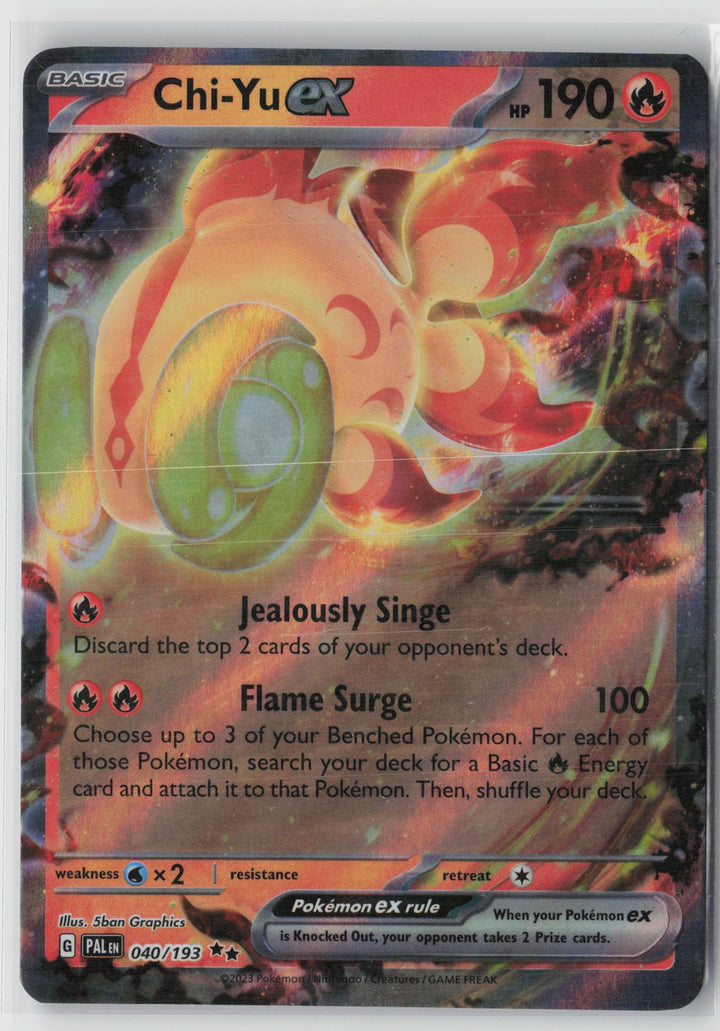 Chi-Yu ex - Double Rare SV02: Paldea Evolved 040/193 NM0