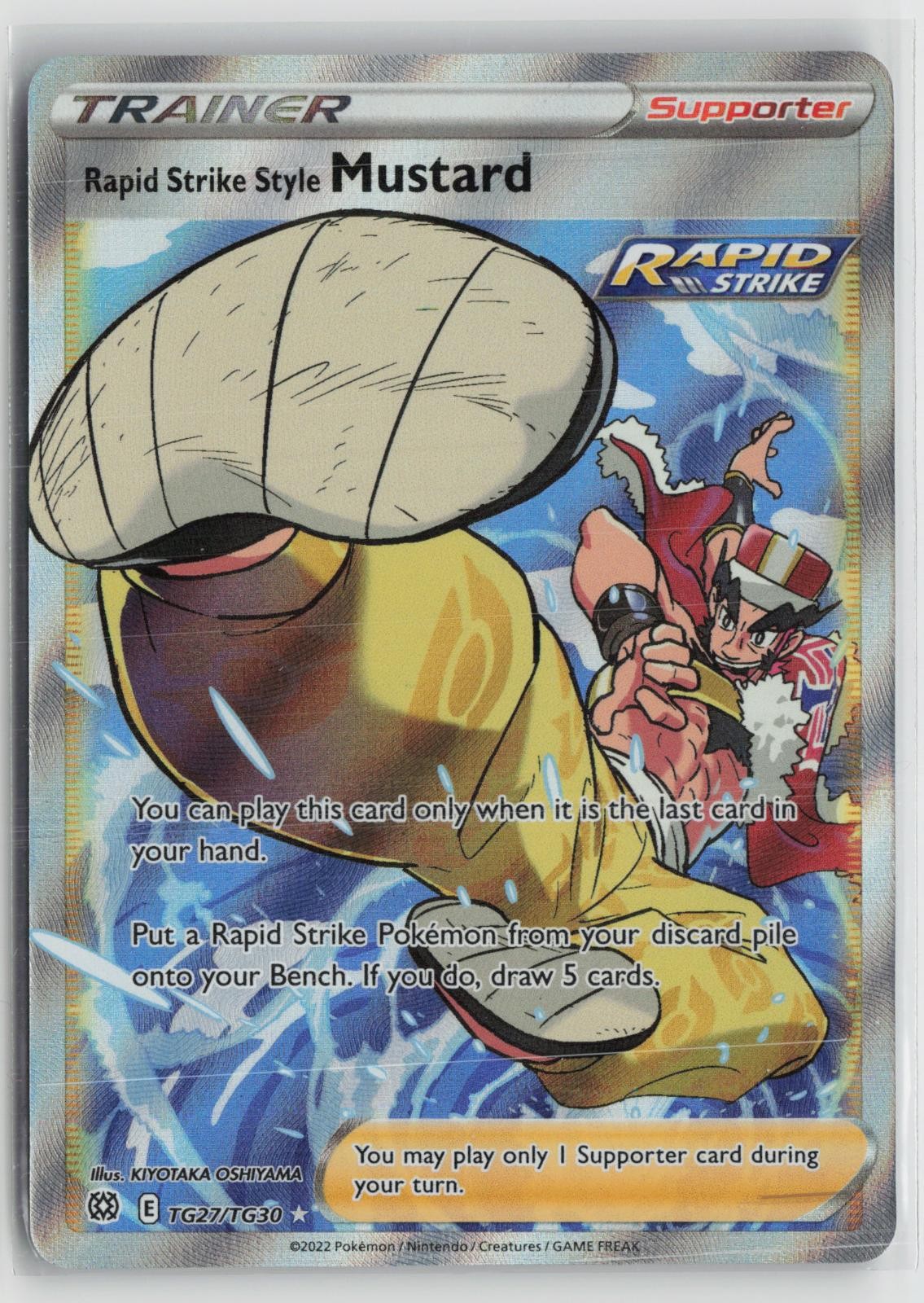 Rapid Strike Style Mustard TG27/TG30 Brilliant Stars Trainer Gallery Pokemon NM