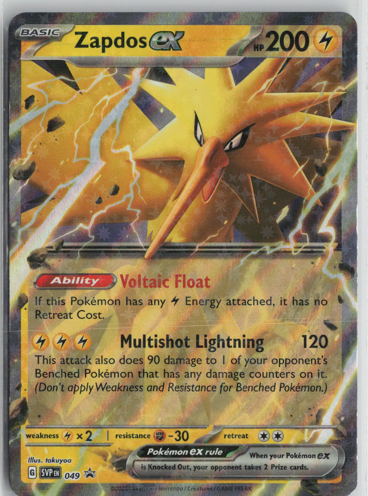 Zapdos ex - Promo SV: Scarlet & Violet Promo Cards 049 NM