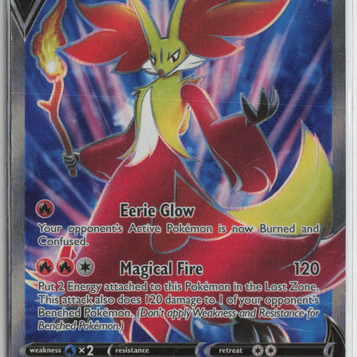 Delphox V 173/196 Ultra Rare Lost Origin Pokemon NM0