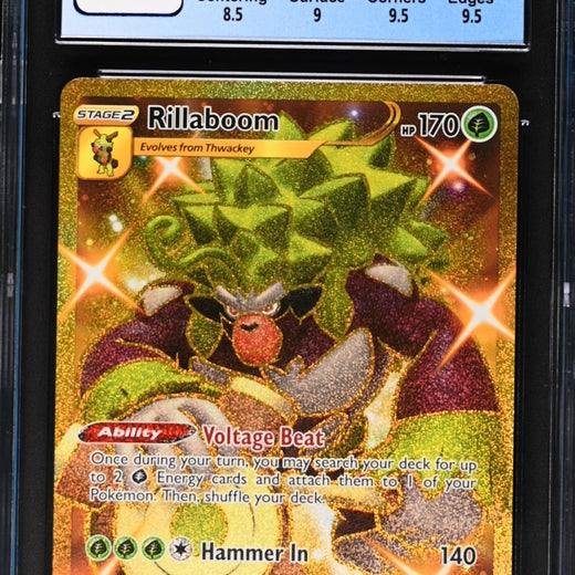 Rillaboom 197/189 Secret Rare Holo Darkness Ablaze Pokemon CGC 9 Mint0