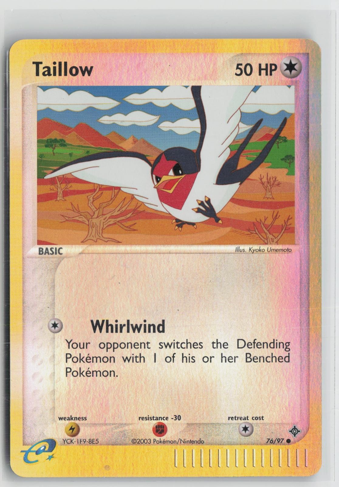 Taillow 76/97 Reverse Holo Dragon Pokemon NM