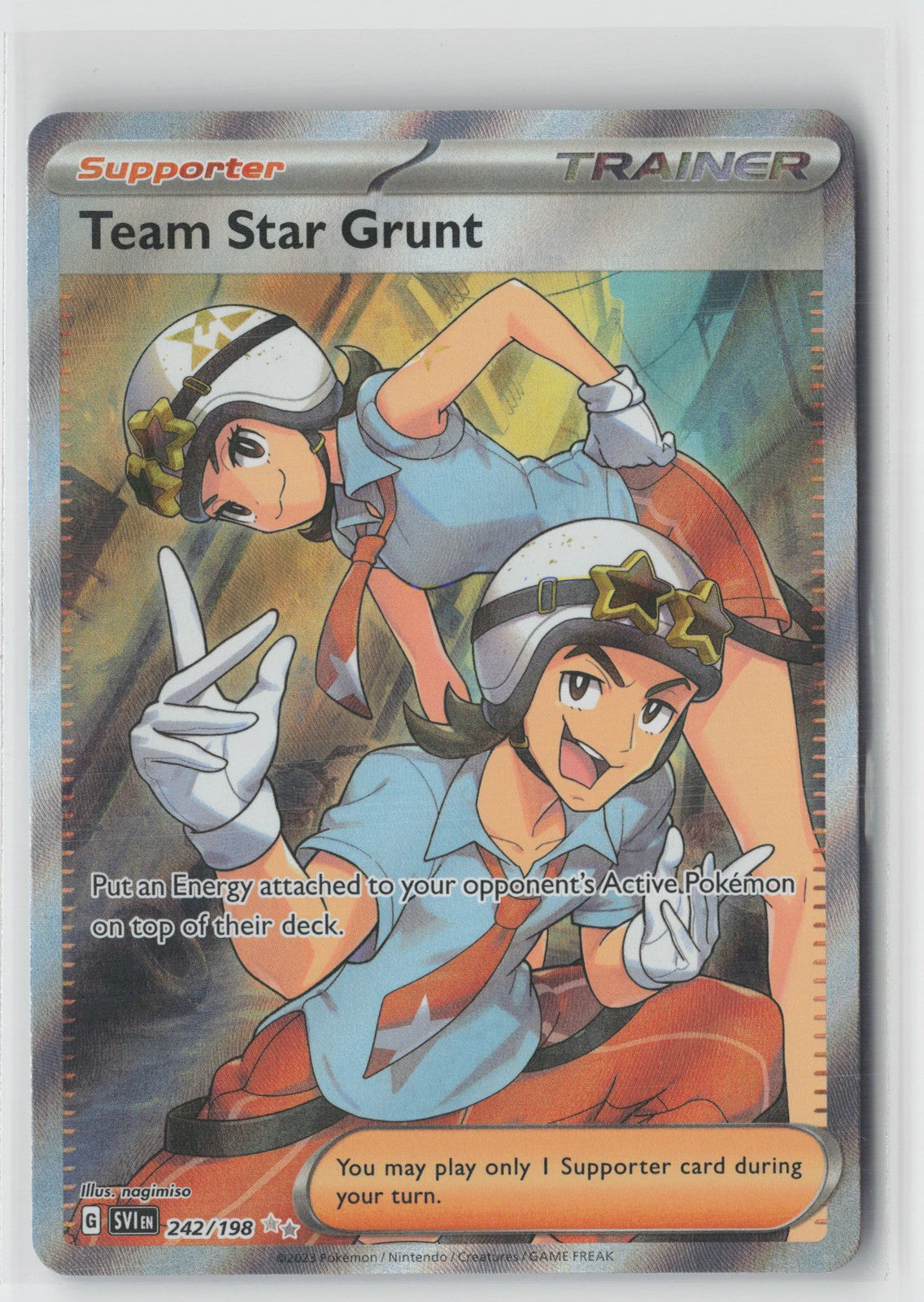 Team Star Grunt - Ultra Rare SV01: Scarlet & Violet Base Set 242/198 NM