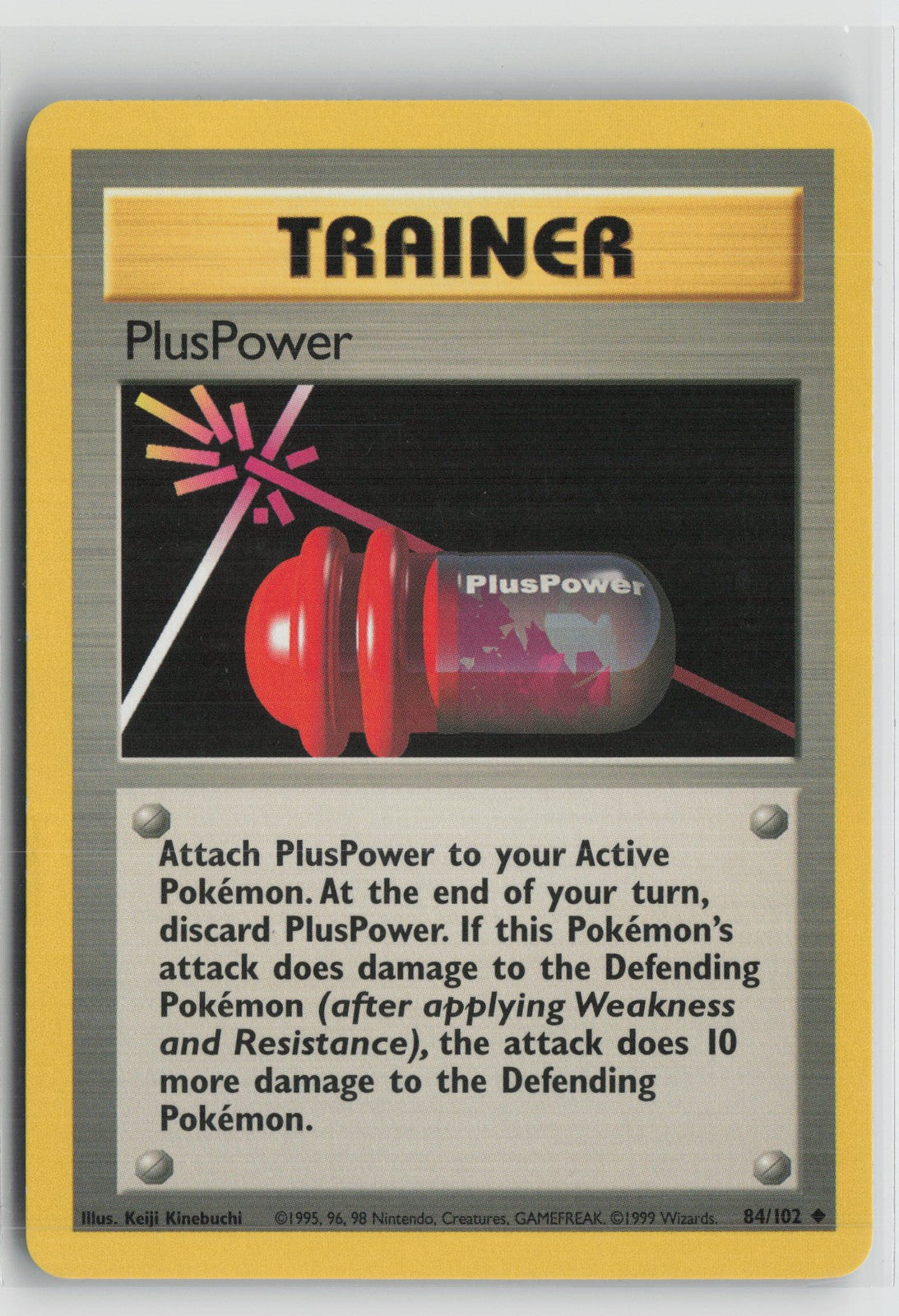 PlusPower Uncommon Base Set Unlimited 084/102 LP