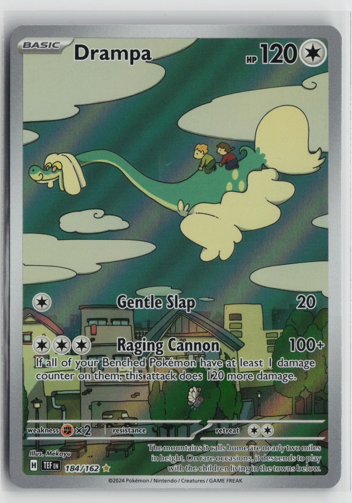 Drampa 184/162 Temporal Forces NM Illustration Rare Holo Pokemon