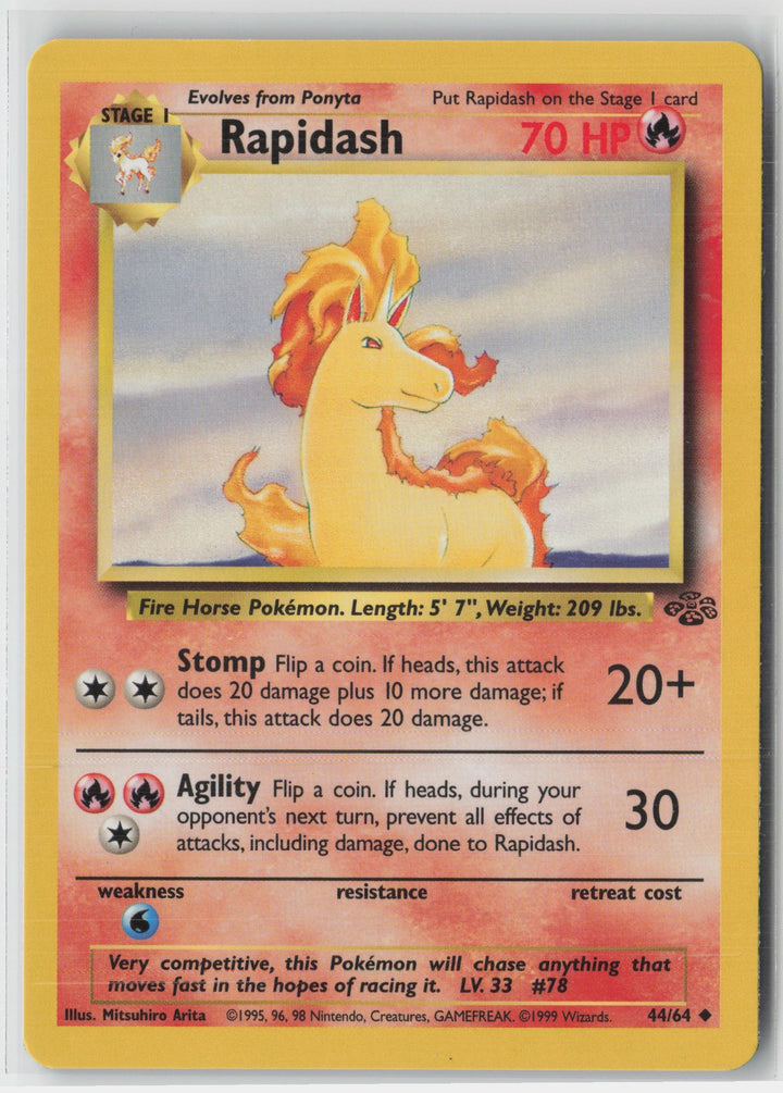 Rapidash Uncommon Jungle 44/64 NM0