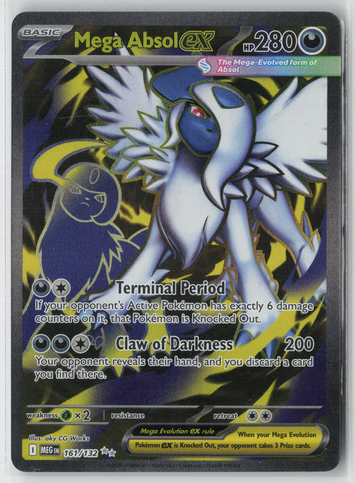 Mega Absol ex - Ultra Rare ME01: Mega Evolution 161/132 NM