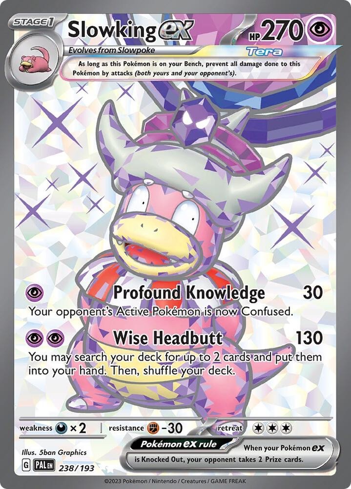 Slowking ex 238/193 Paldea Evolved PAL Ultra Rare near mint 238 Pokemon 2023
