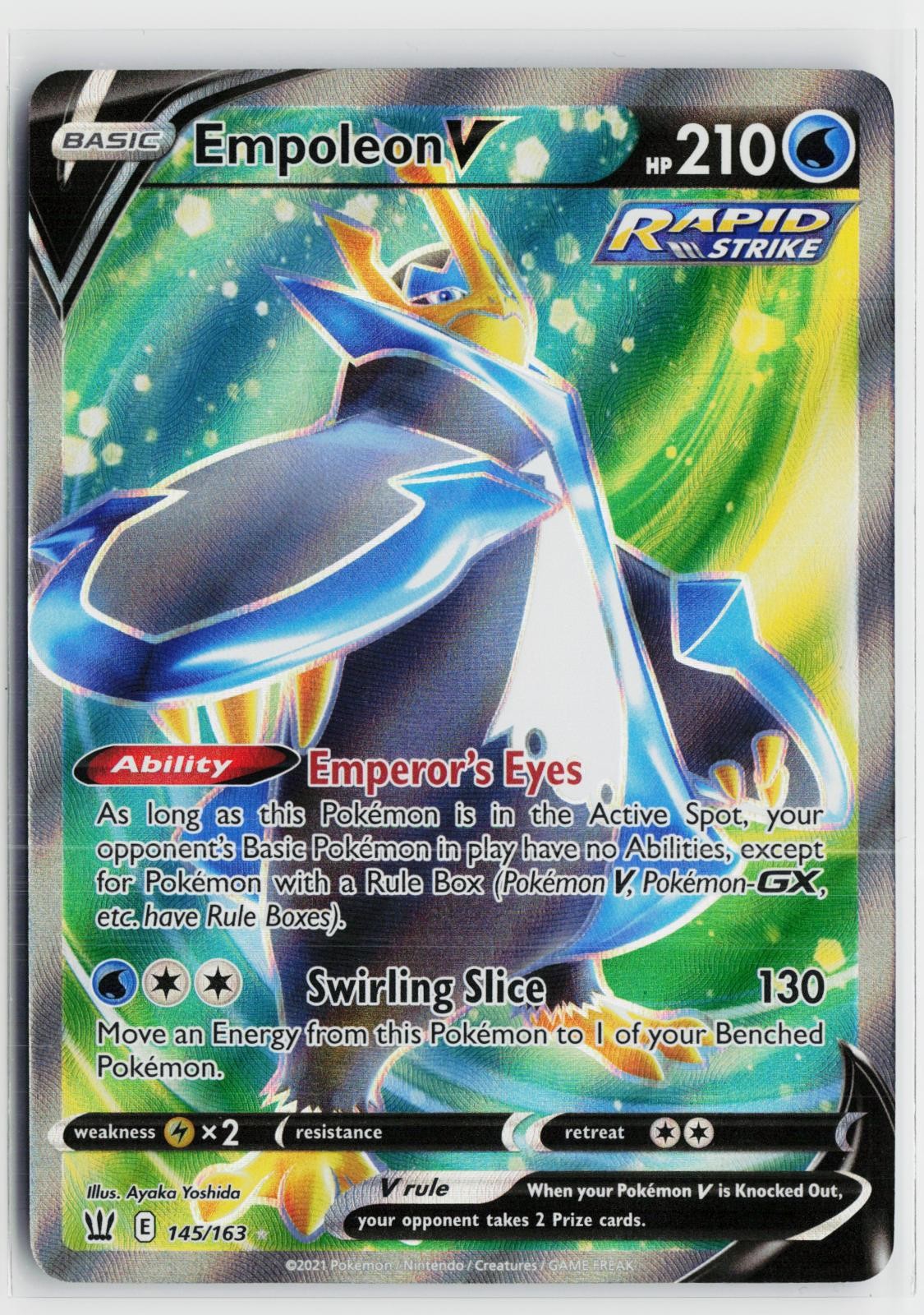 Empoleon V 145/163 Battle Styles NM UR Holo Pokemon