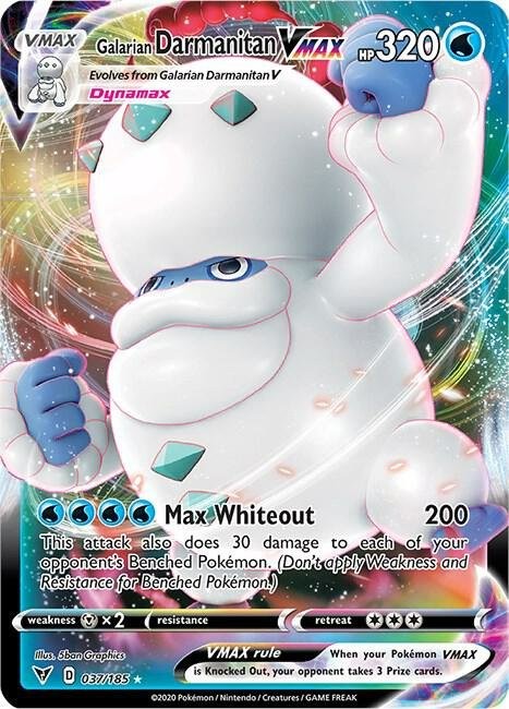 Galarian Darmanitan VMAX 037/185 Vivid Voltage VIV Holo Rare VMAX mint 037 Pok