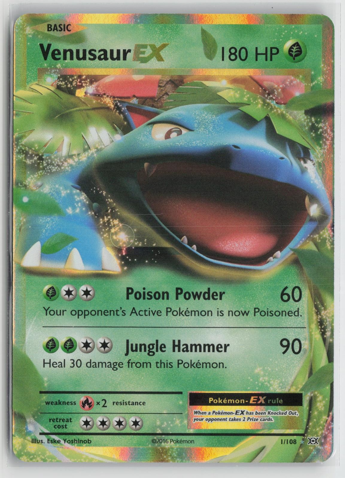 Venusaur EX 1/108 Holo EX Rare Evolutions Pokemon NM