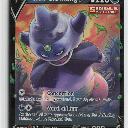 Galarian Slowking V 099/198 Holo V Rare Chilling Reign Pokemon NM0