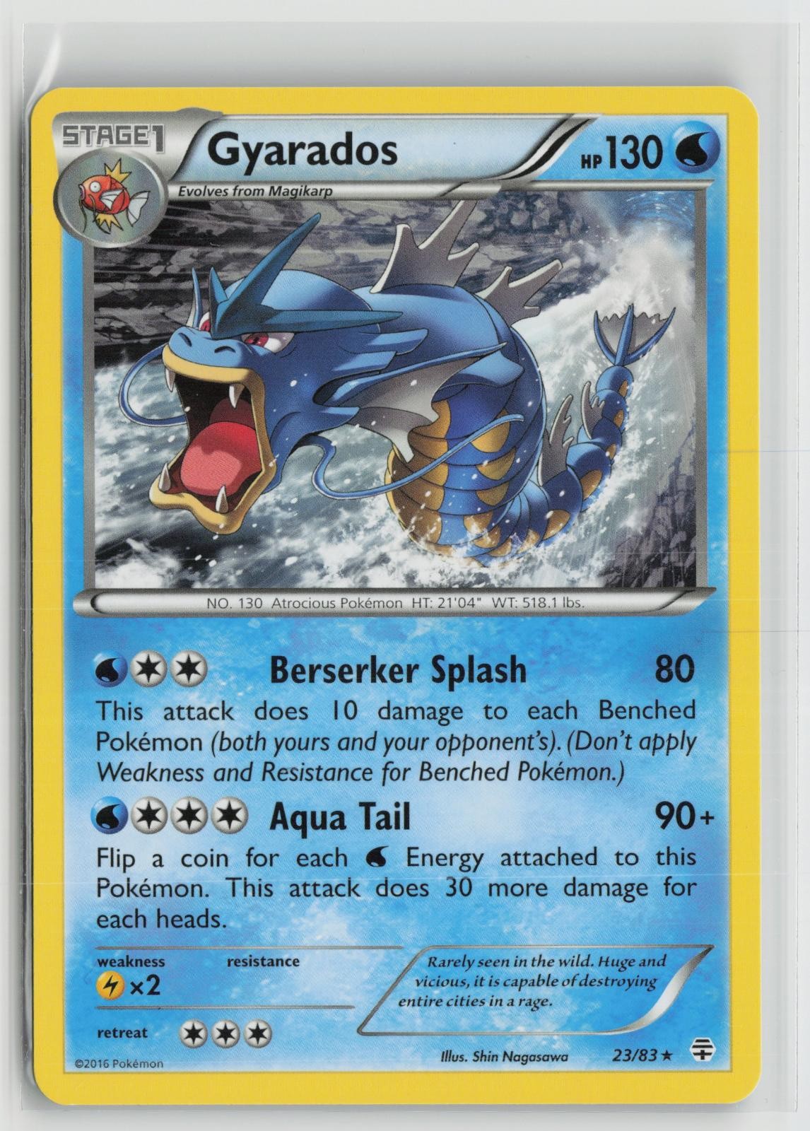 Gyarados 23/83 Rare Generations Pokemon NM