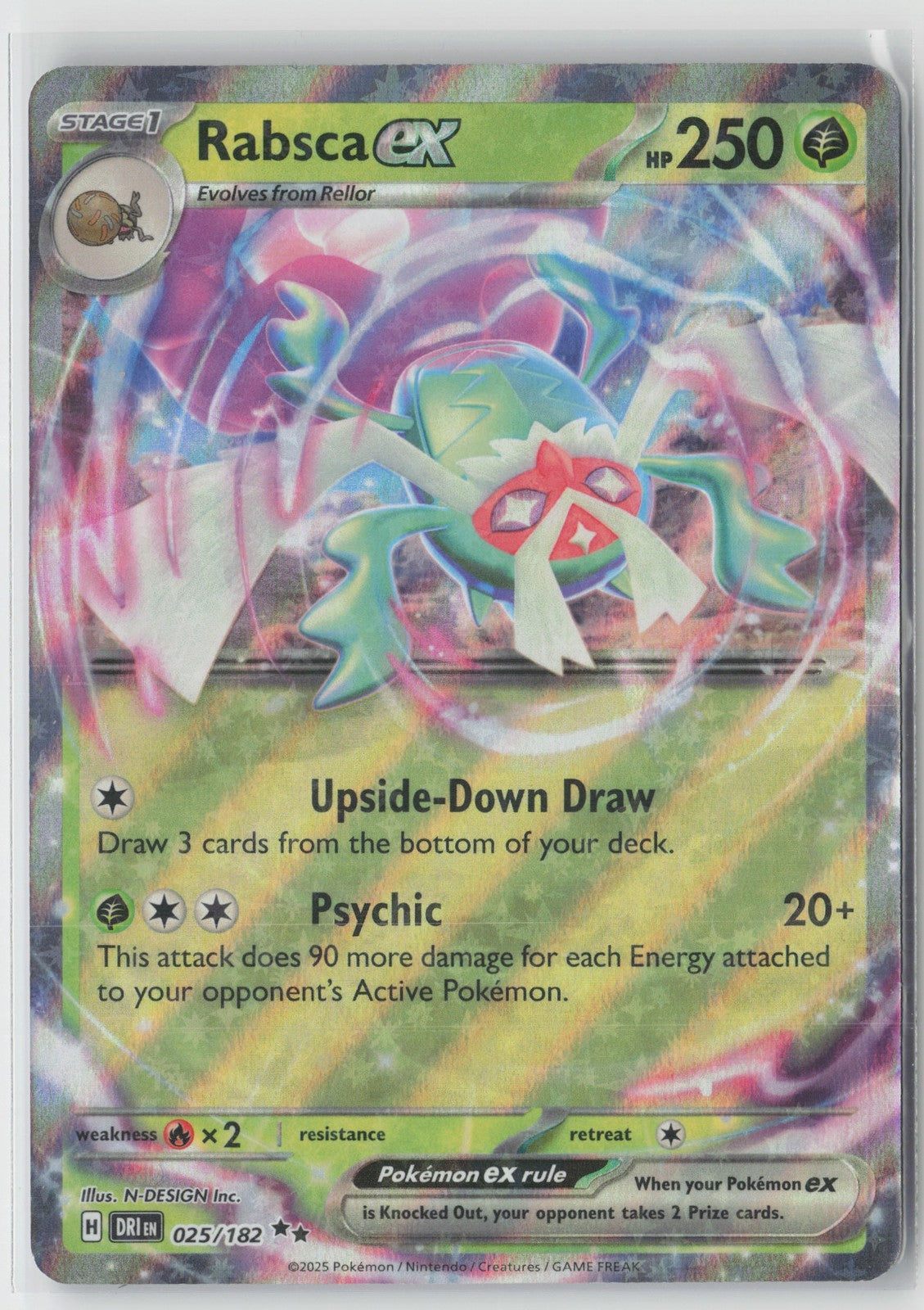 Rabsca ex Double Rare SV10: Destined Rivals 025/182 NM