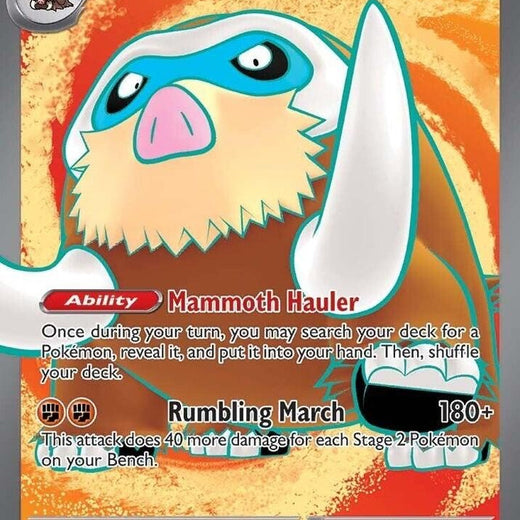 Mamoswine ex 174/180 Journey Together JTG Ultra Rare Near Mint Pokemon 2025