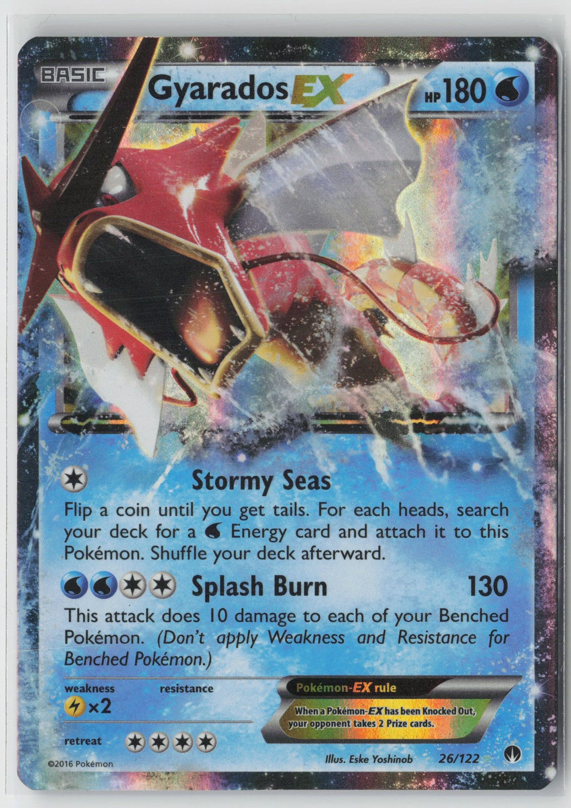 Gyarados EX 26/122 Holo Rare EX BREAKpoint Pokemon LP