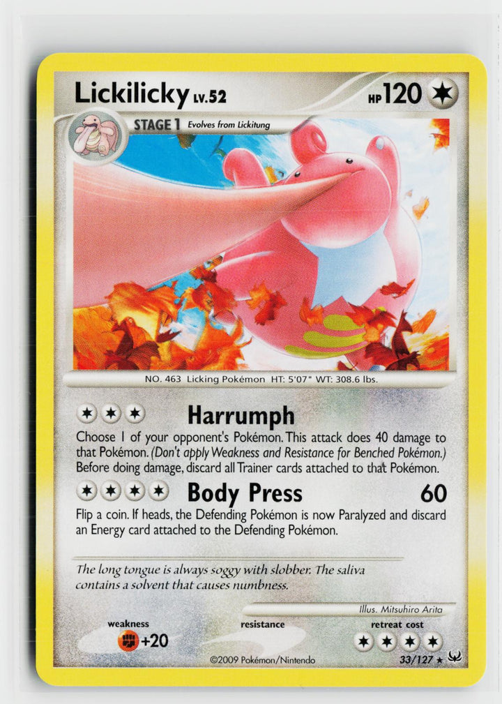 Lickilicky 33/127 Platinum NM R Pokemon0