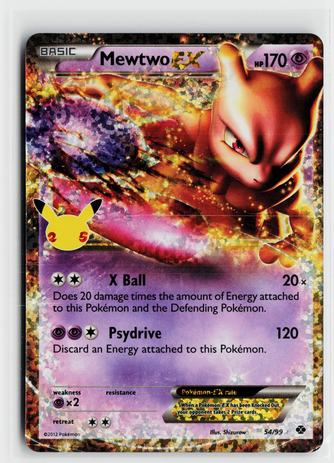 Mewtwo EX 54/99 Celebrations: Classic Collection NM Holo Pokemon