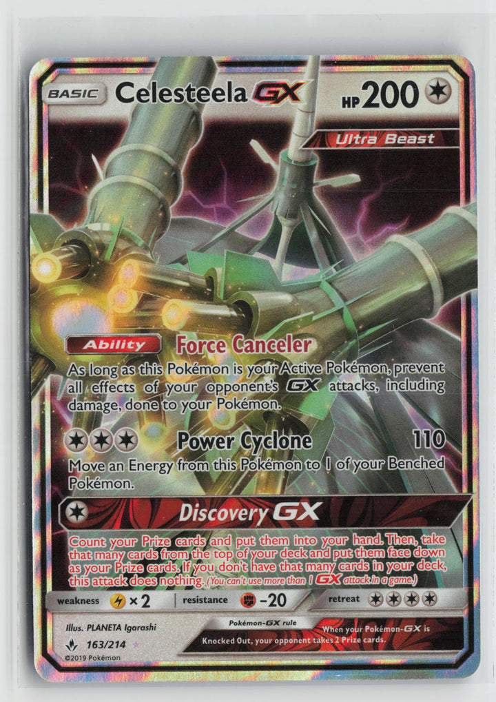 Celesteela GX 163/214 Holo GX Rare Unbroken Bonds Pokemon NM0