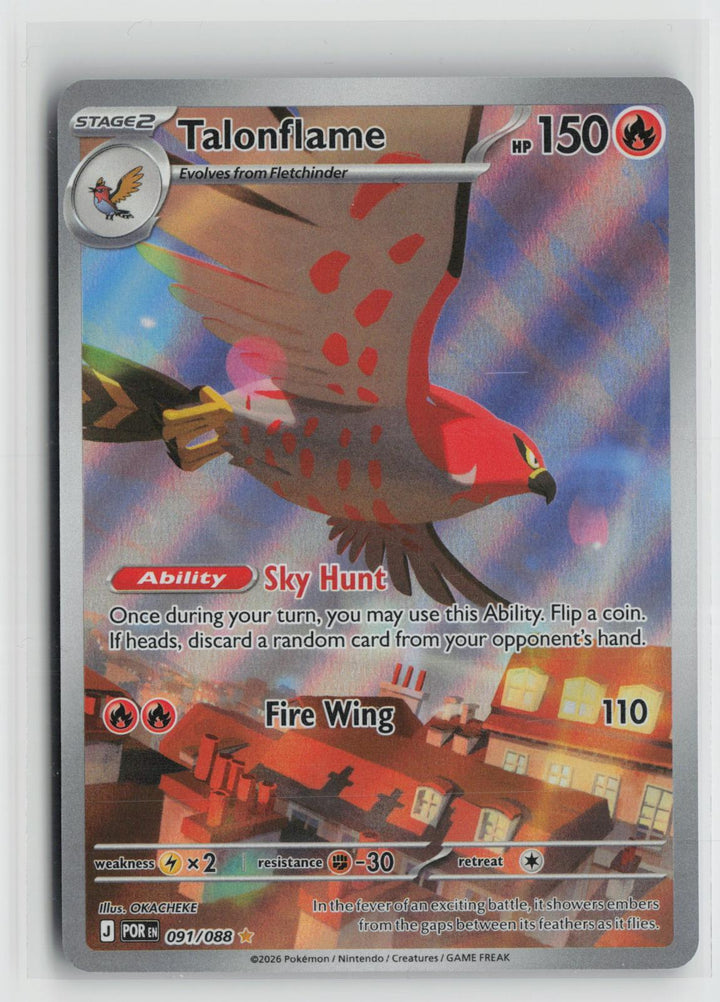 Talonflame 091/088 Perfect Order NM Holo Illustration Rare Pokemon0