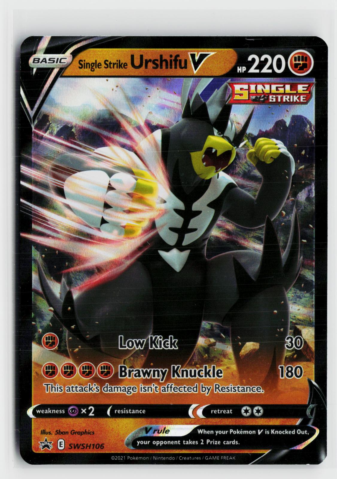 Single Strike Urshifu V SWSH106 Sword & Shield Promo NM Holo P Pokemon