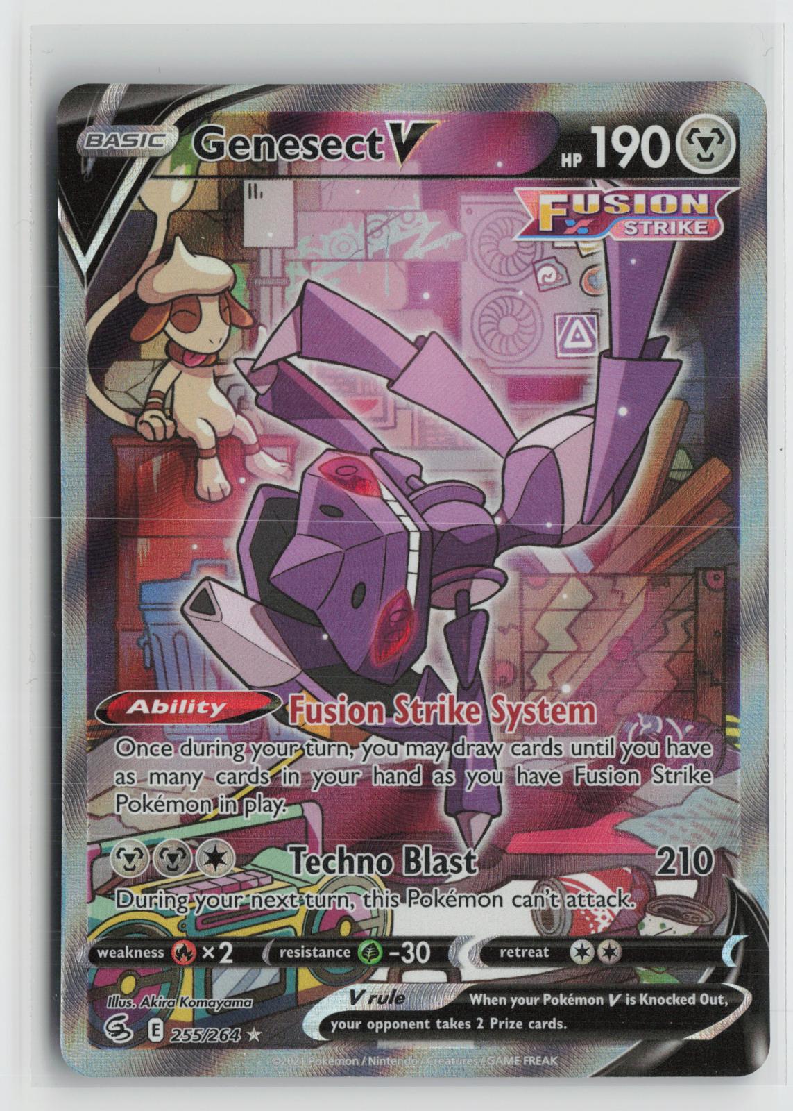 Genesect V 255/264 Ultra Rare Fusion Strike Pokemon Holo NM
