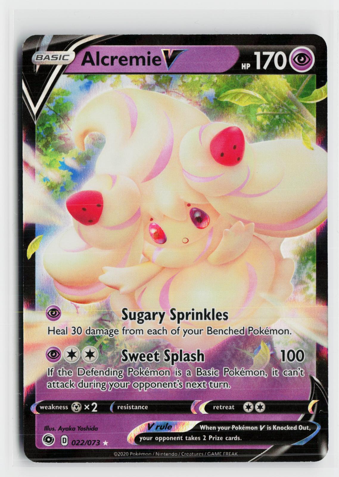 Alcremie V 022/073 Champion's Path NM Holo V Rare Pokemon