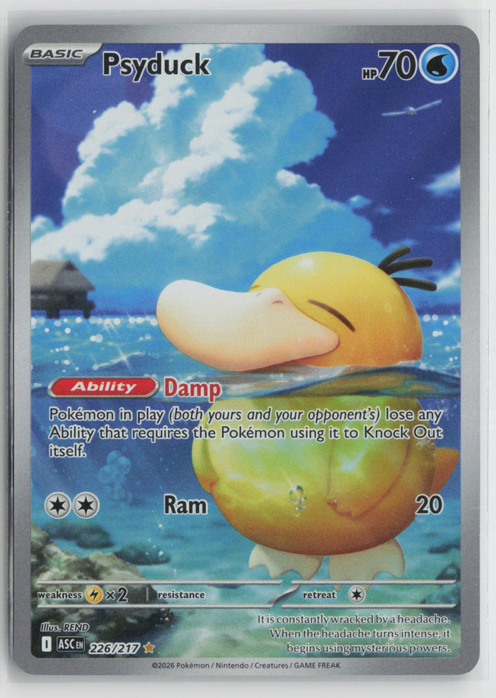 Psyduck 226/217 Ascended Heroes NM Illustration Rare Holo Pokemon0
