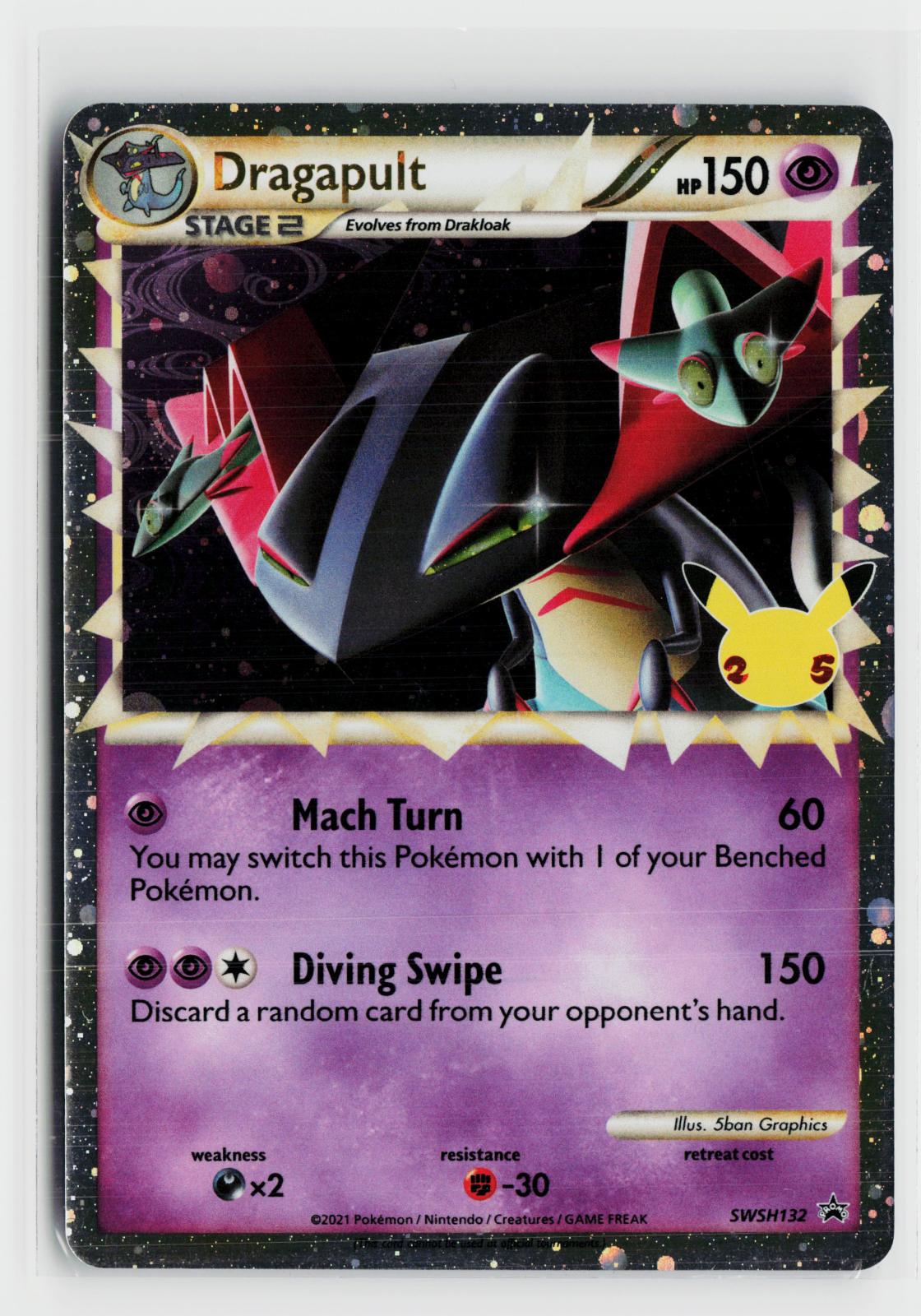 Dragapult (Prime) SWSH132 Jumbo Cards NM Holo P Pokemon