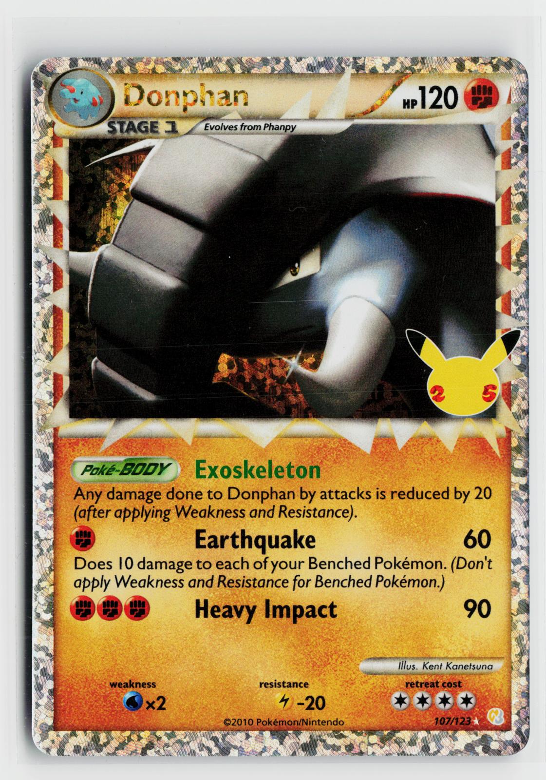 Donphan 107/123 Celebrations: Classic Collection NM Holo Pokemon