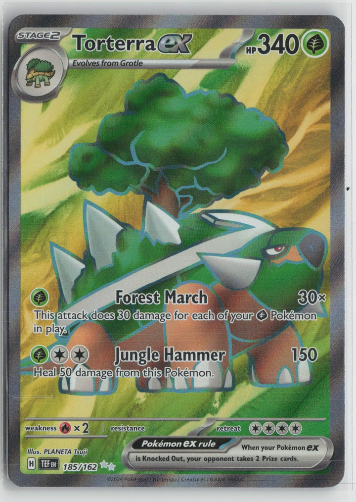 Torterra ex 185/162 Ultra Rare Temporal Forces Pokemon NM0
