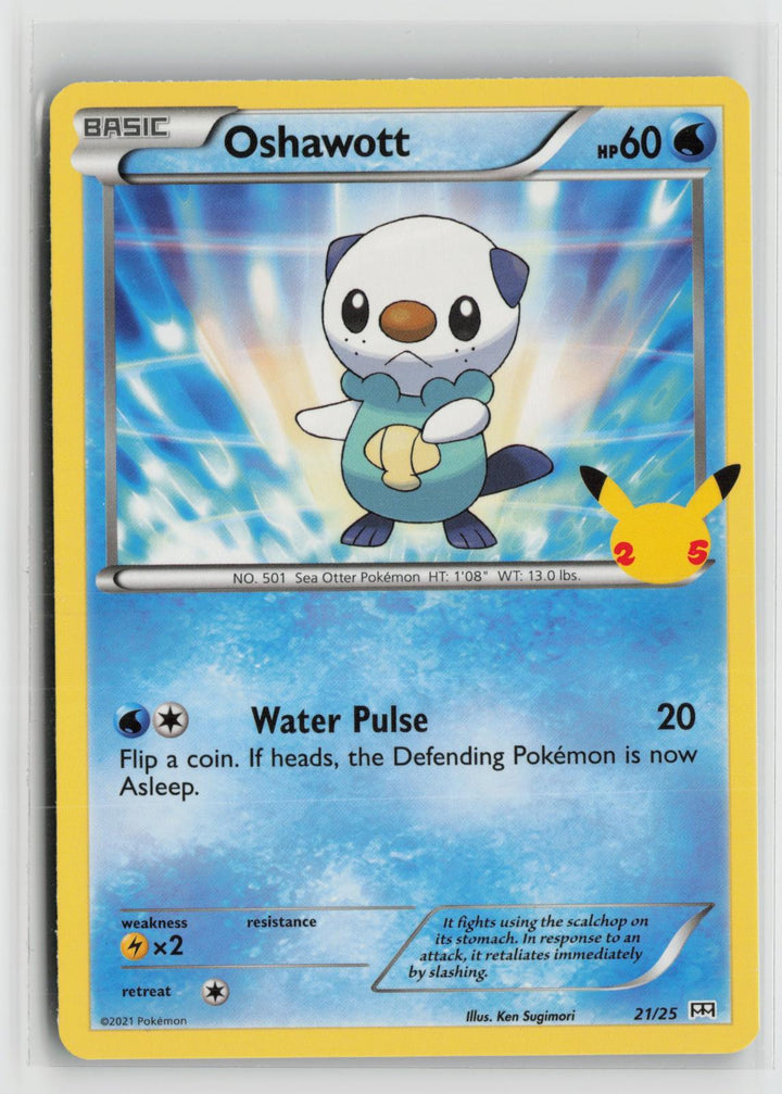Oshawott 021/025 Promo McDonald's 25th Anniversary Promos Pokemon NM0
