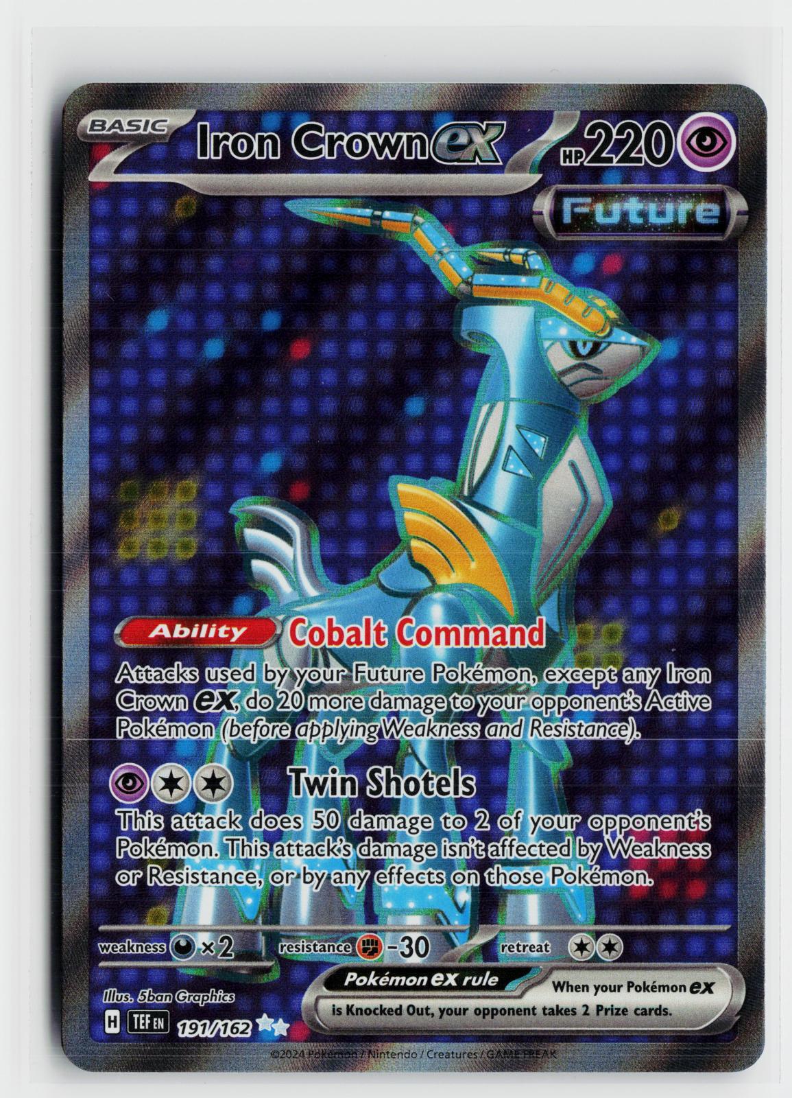 Iron Crown ex 191/162 Temporal Forces NM UR Holo Pokemon