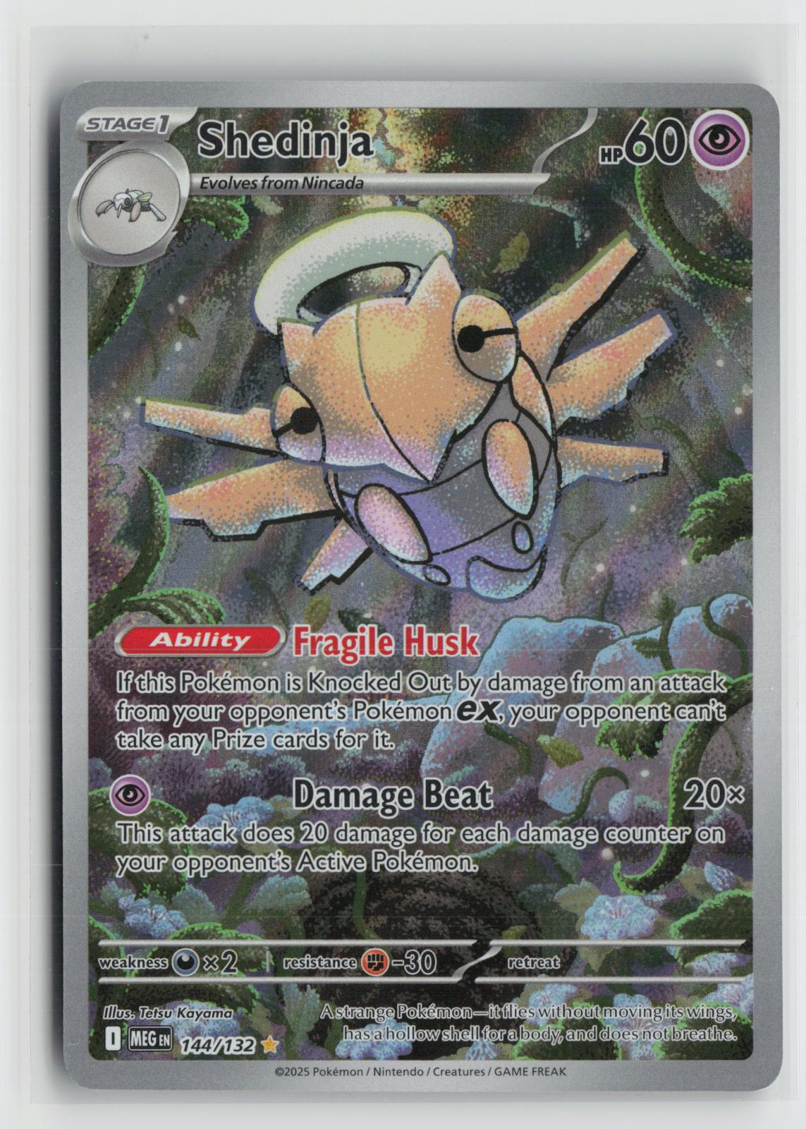 Shedinja 144/132 Mega Evolution NM Illustration Rare Holo Pokemon