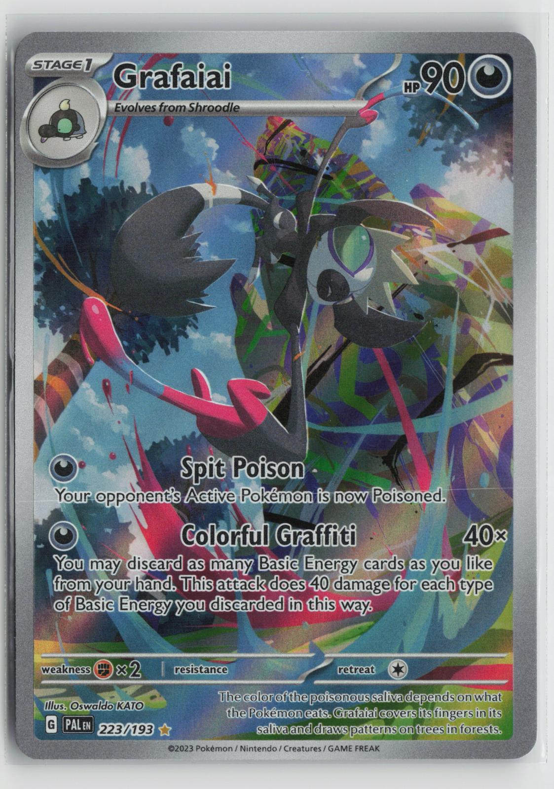 Grafaiai 223/193 Paldea Evolved NM Illustration Rare Holo Pokemon