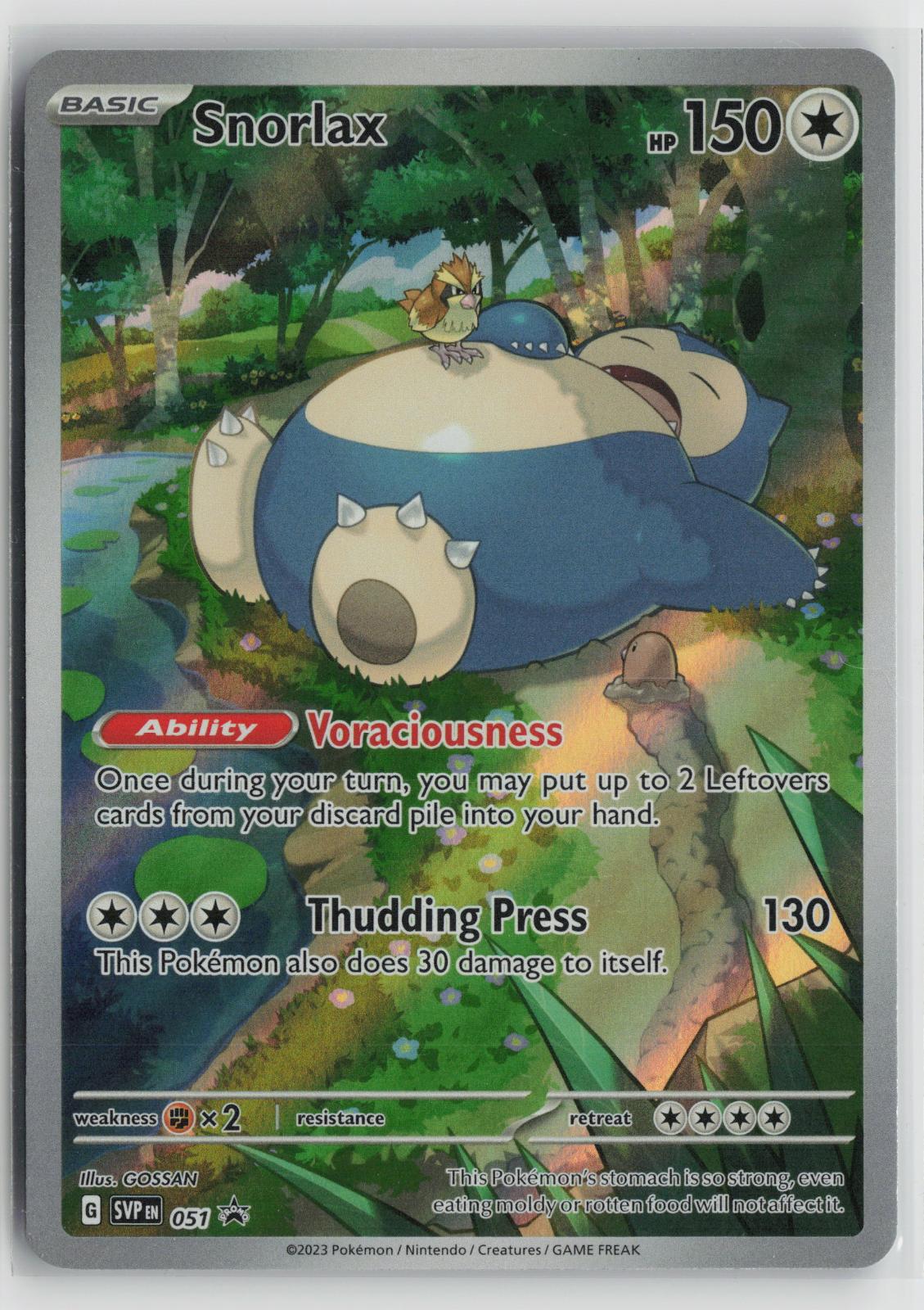 Snorlax 051 Scarlet & Violet Promo NM Holo P Pokemon