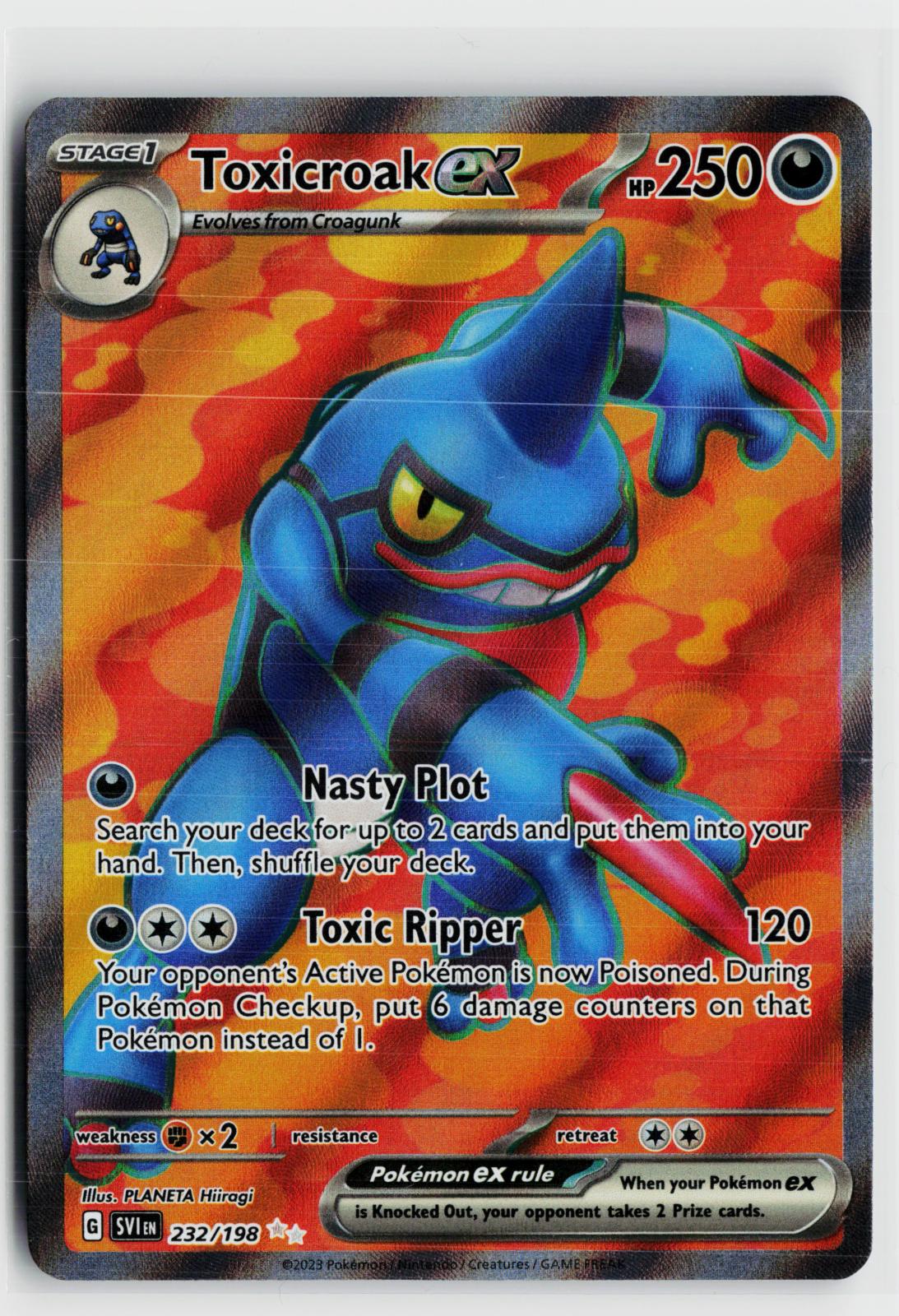 Toxicroak ex 232/198 Scarlet & Violet NM UR Holo Pokemon