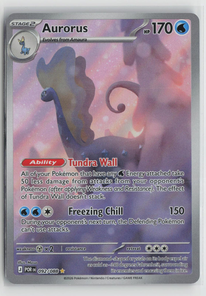 Aurorus 092/088 Perfect Order NM Holo Illustration Rare Pokemon0