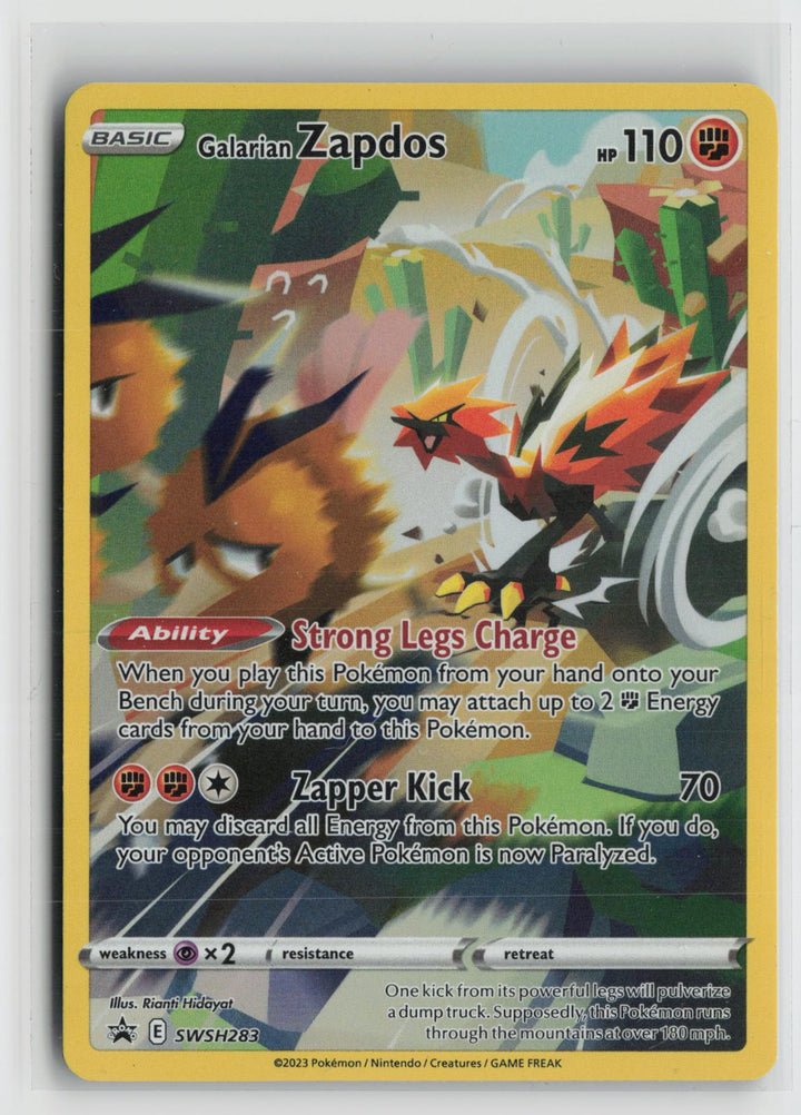 Galarian Zapdos SWSH283 Holo Promo Sword & Shield Promo Pokemon NM0